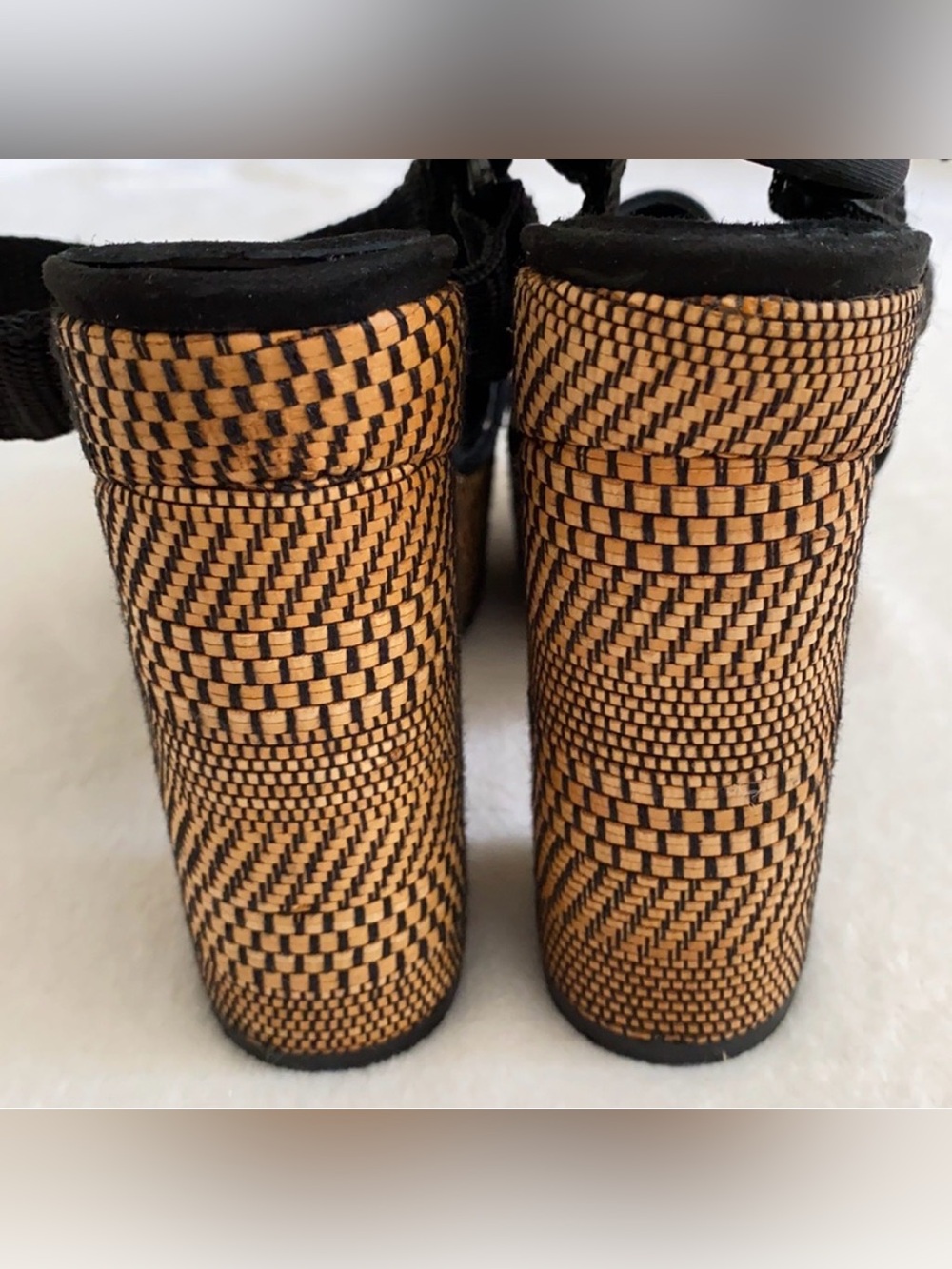 Free People Sport Society Suede Woven
Block Heel Platform Sandals - Picture 9 of 13